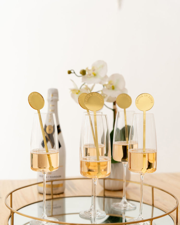 10 Personalised Drink Stirrers