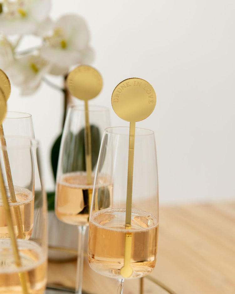 10 Personalised Drink Stirrers