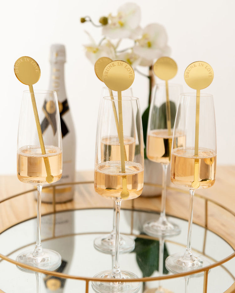 10 Personalised Drink Stirrers