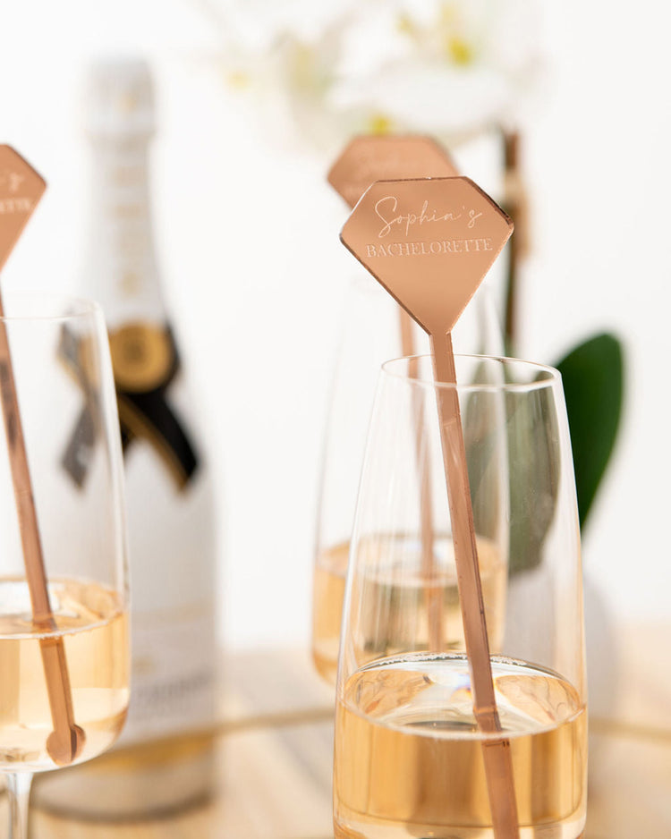 10 Personalised Drink Stirrers