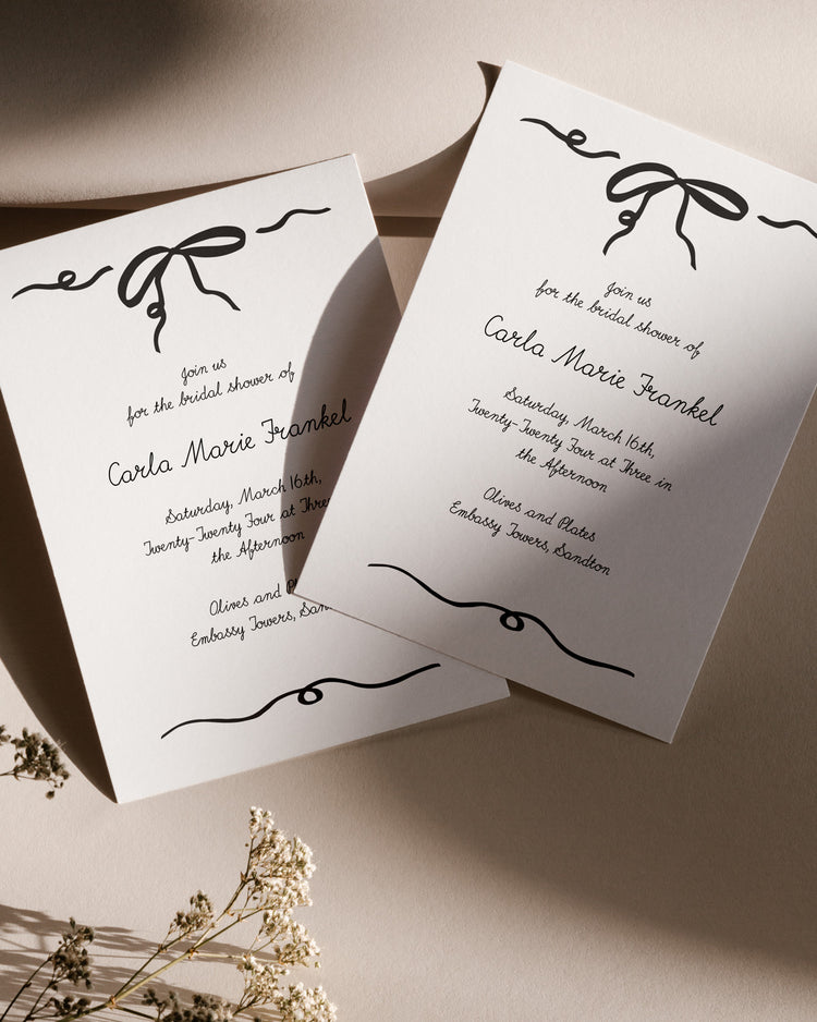 Bella Donna Bridal Shower Invite