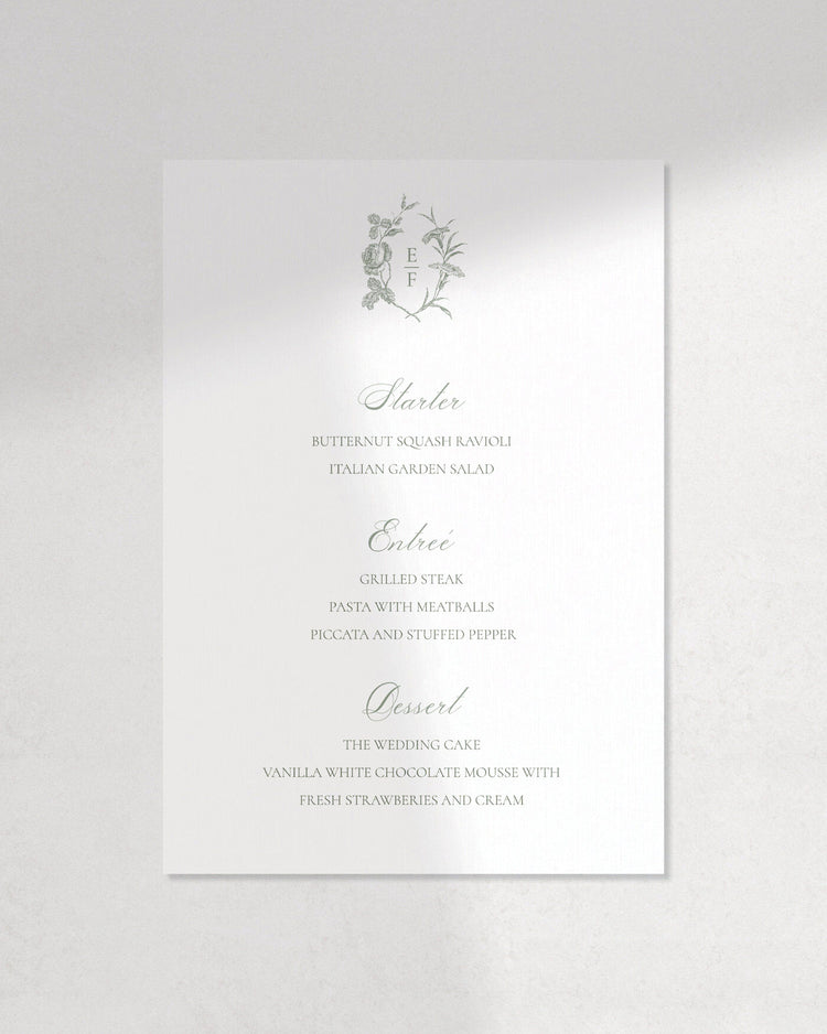 The Bridgerton Menu