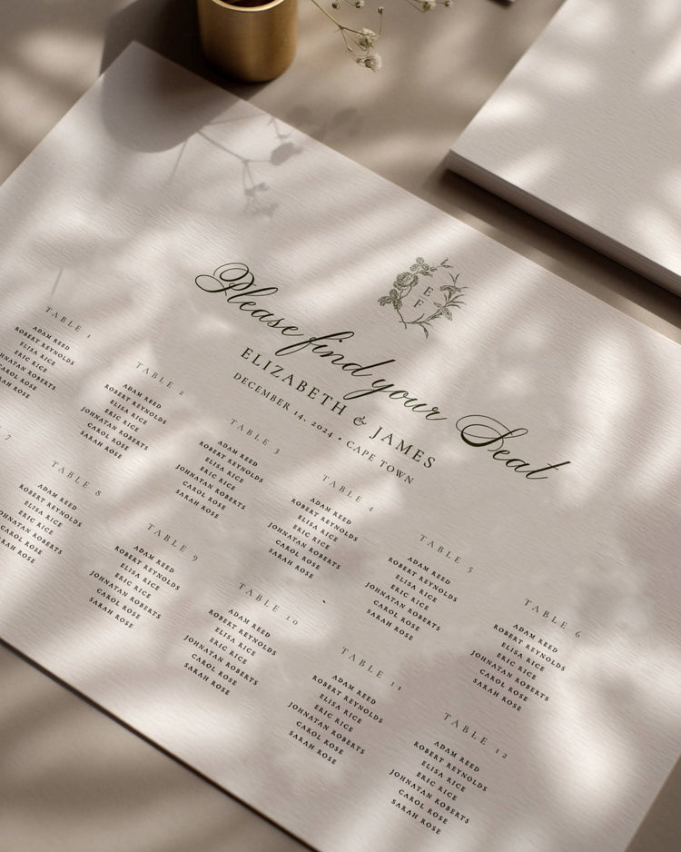 The Bridgerton Seating Chart