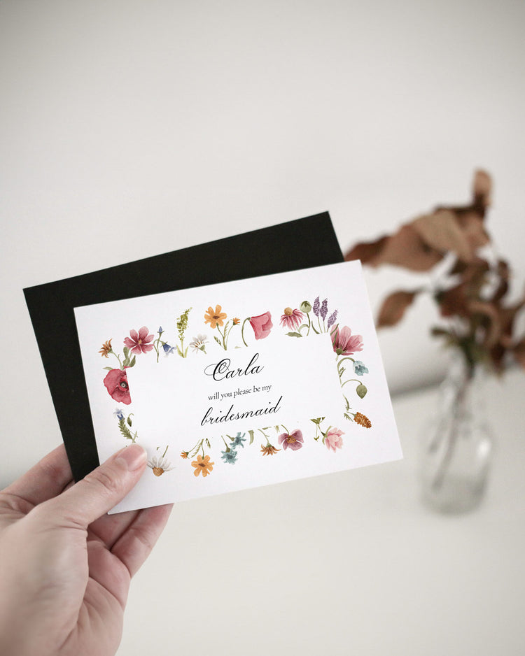 Fleur Bridesmaid Proposal Card