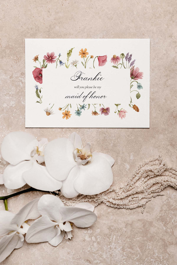 Fleur Bridesmaid Proposal Card