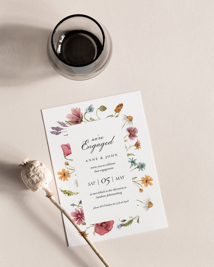 Fleur Engagement Party Invite