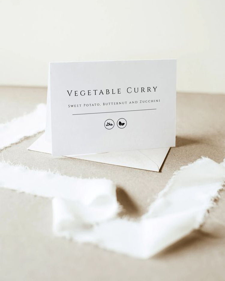 The Food Icon Menu Card