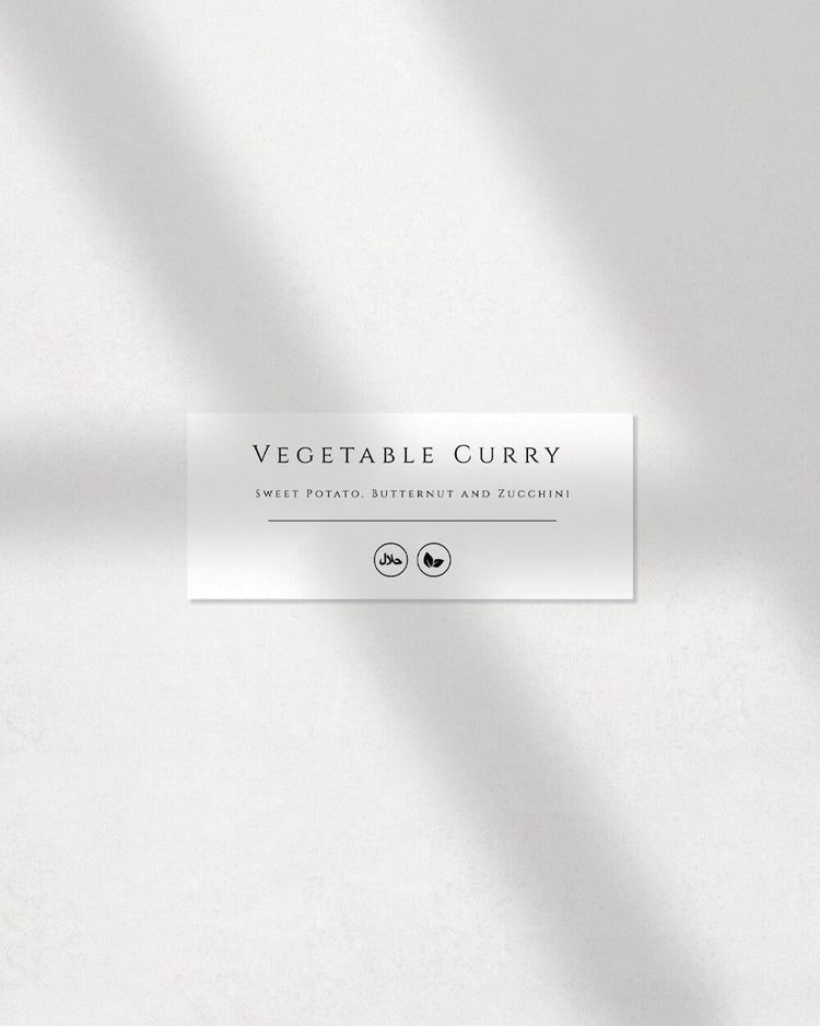 The Food Icon Menu Card