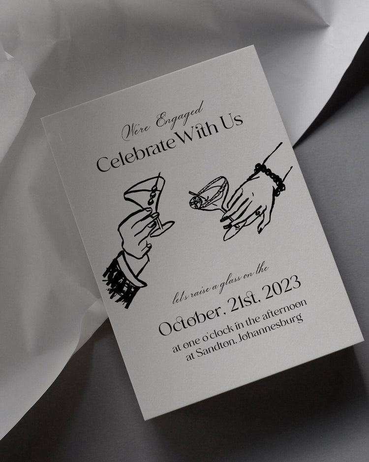 Gatsby Engagement Party Invite