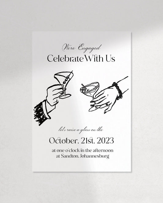 Gatsby Engagement Party Invite