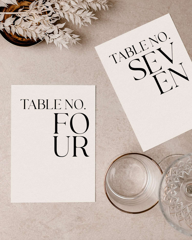 The Maeve Table Numbers