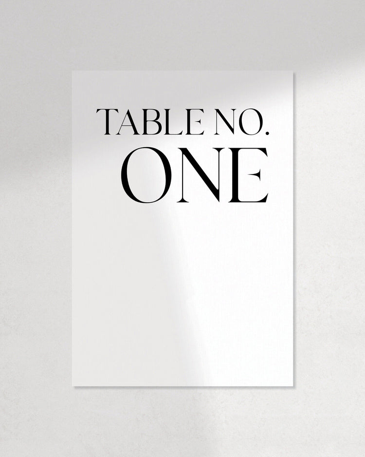 The Maeve Table Numbers