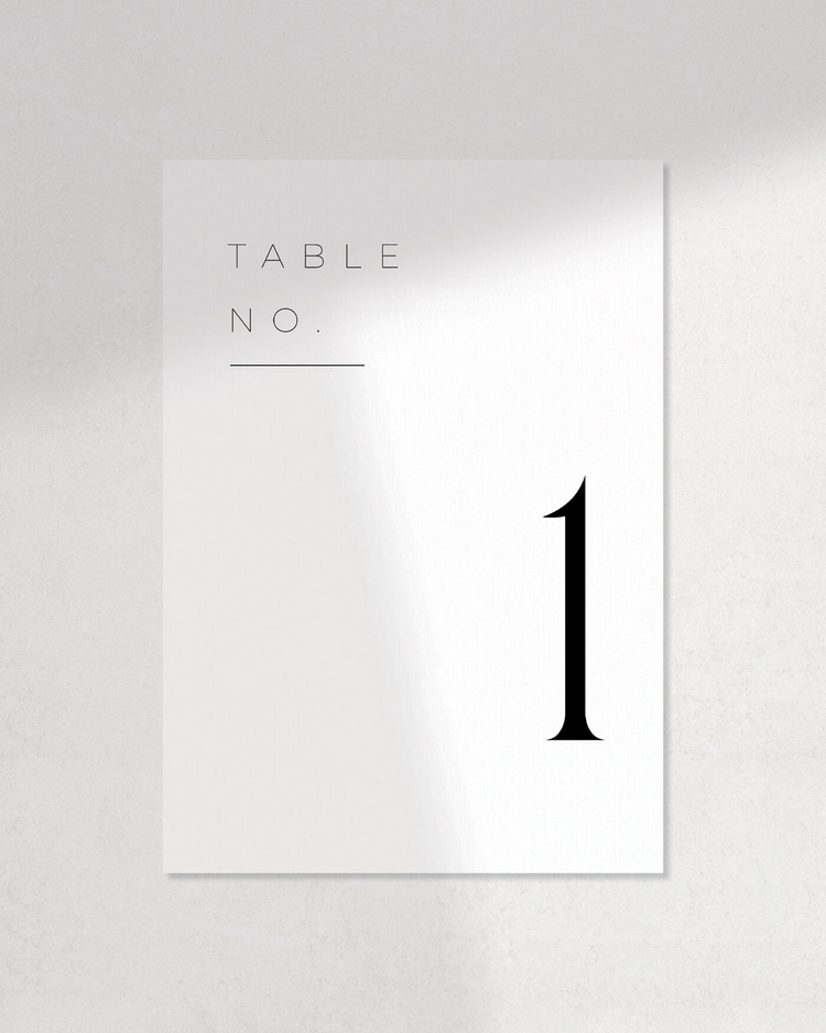 The Abigail Table Numbers