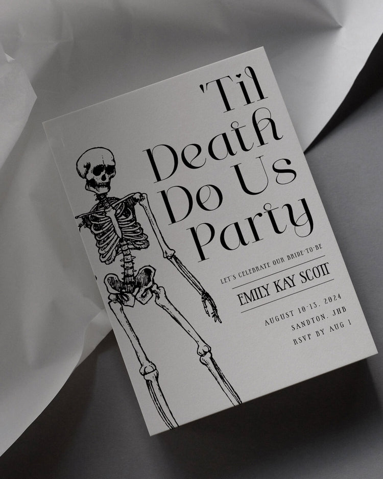 Til Death Do Us Party Invite
