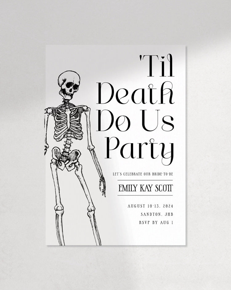 Til Death Do Us Party Invite