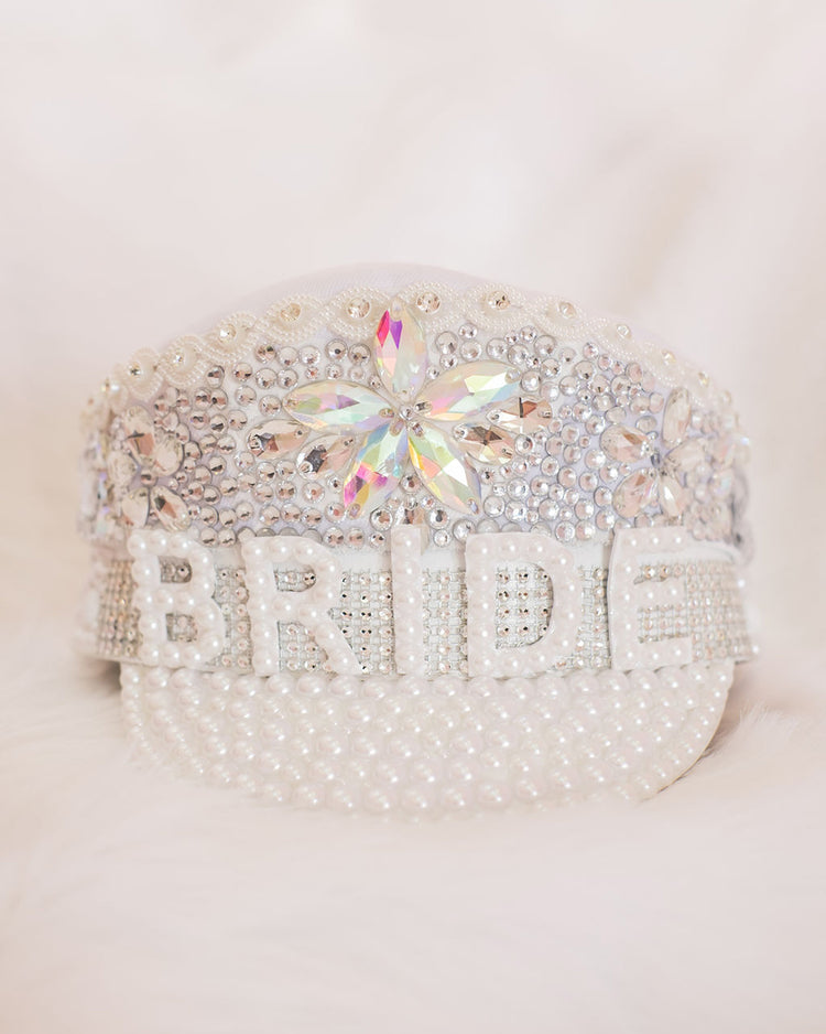 Bling Bride Captains Hats