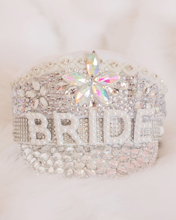 Bling Bride Captains Hats