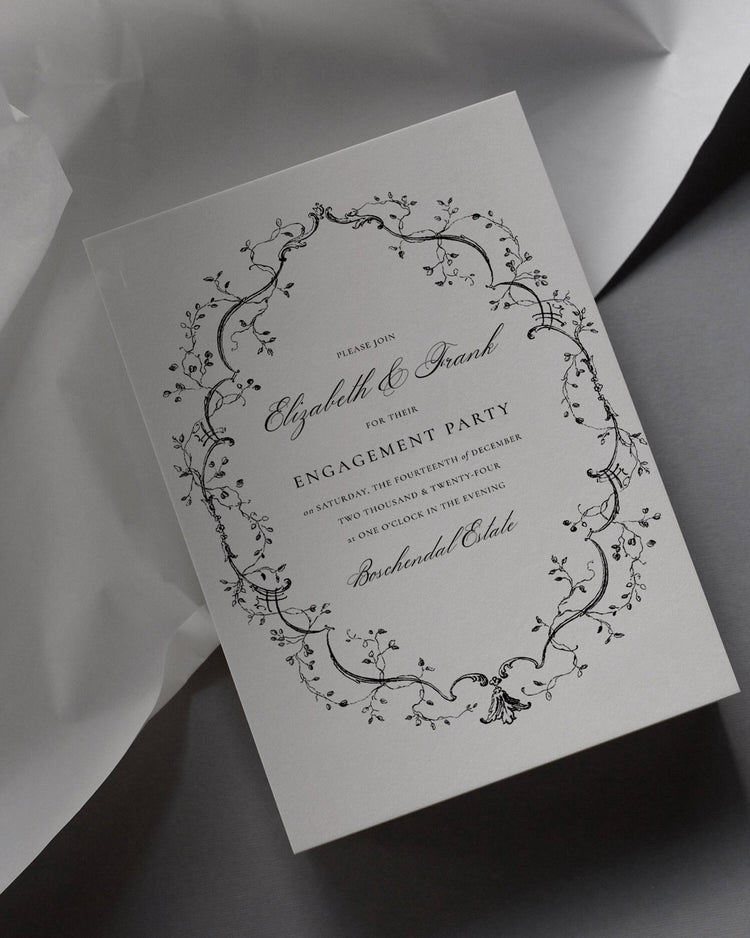 Bridgerton Engagement Party Invite