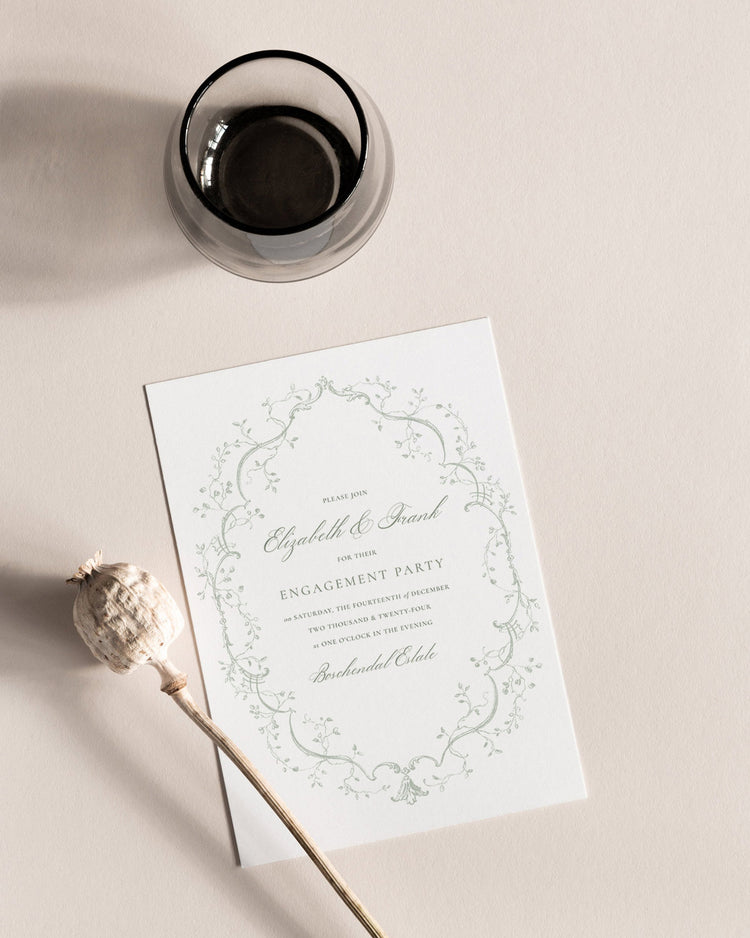 Bridgerton Engagement Party Invite