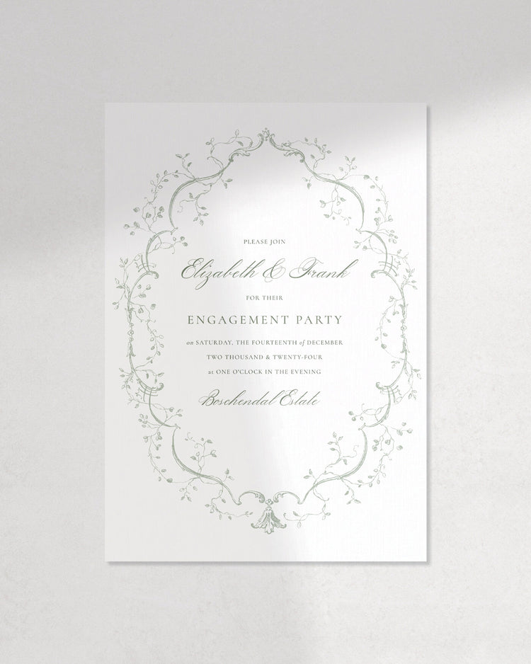 Bridgerton Engagement Party Invite