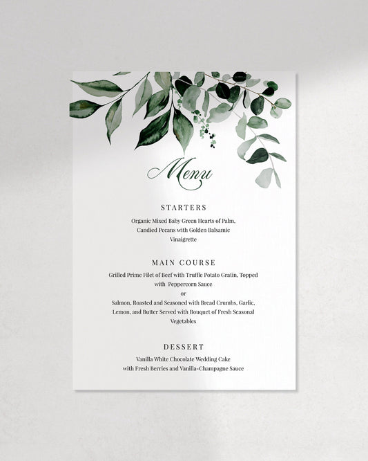 The Evergreen Menu