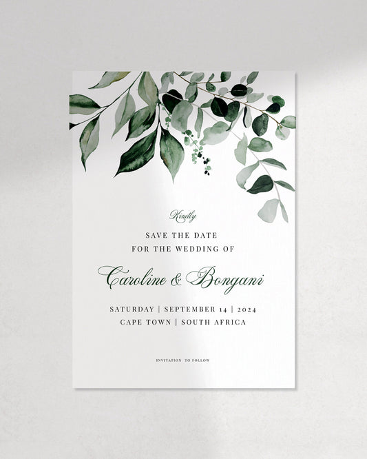 The Evergreen Save The Date