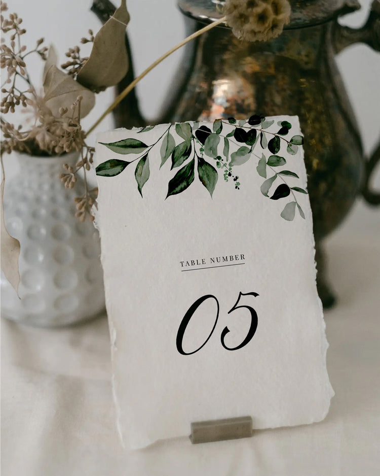 The Evergreen Table Numbers