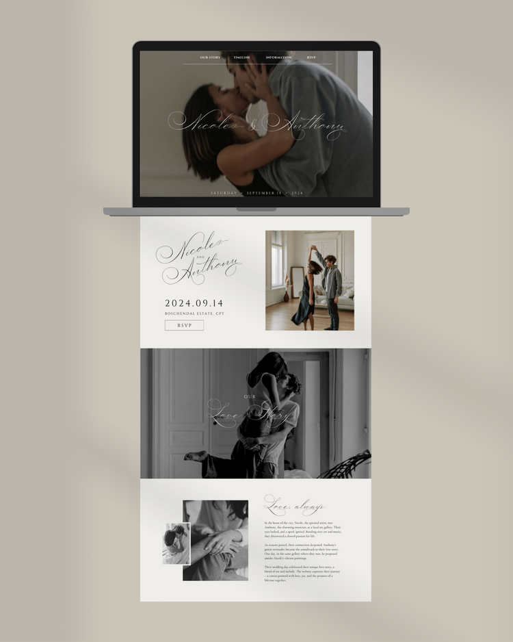 Lile DIY Wedding Website