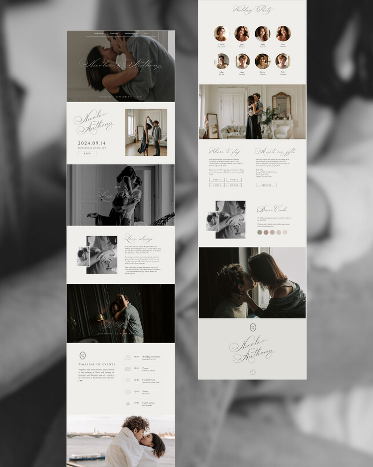 Lile DIY Wedding Website