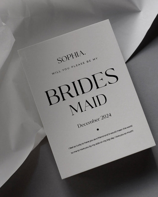 Maeve Bridesmaid Proposal Card