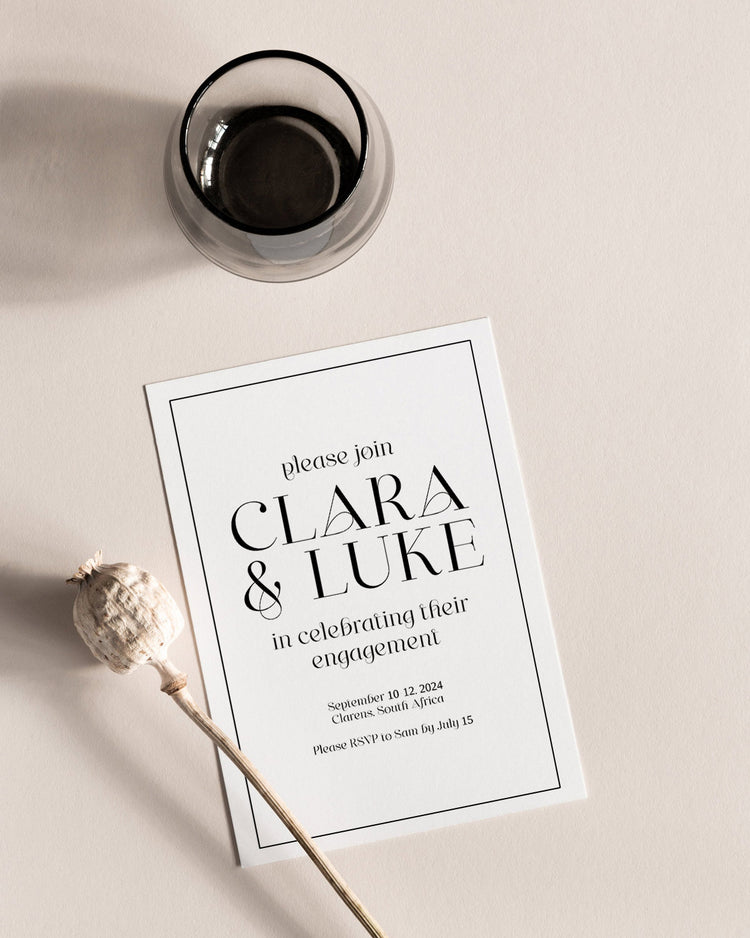 Maeve Engagement Party Invite