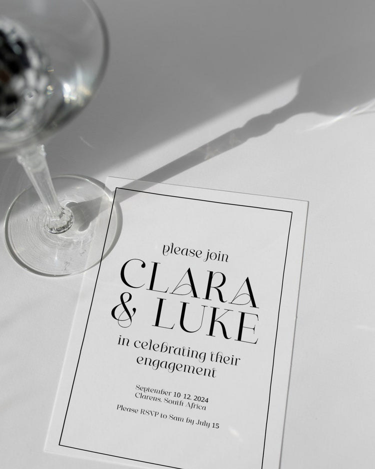 Maeve Engagement Party Invite