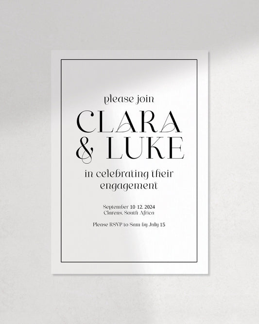 Maeve Engagement Party Invite