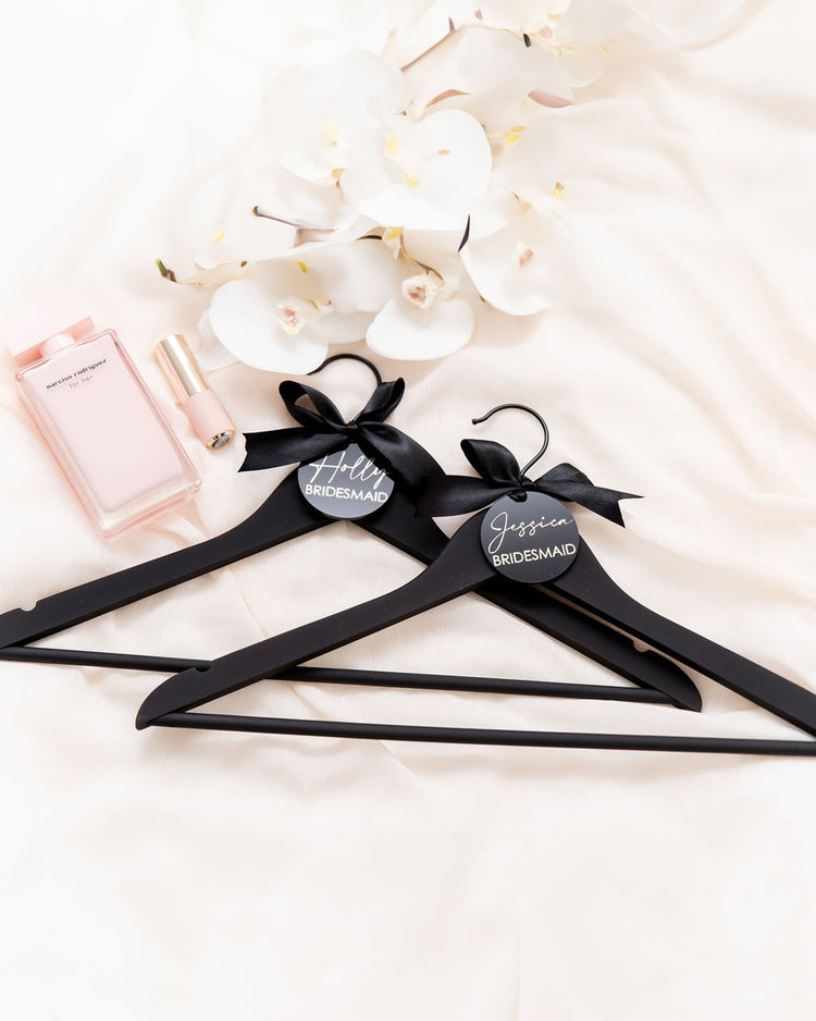 Personalised Luxe Black Hanger