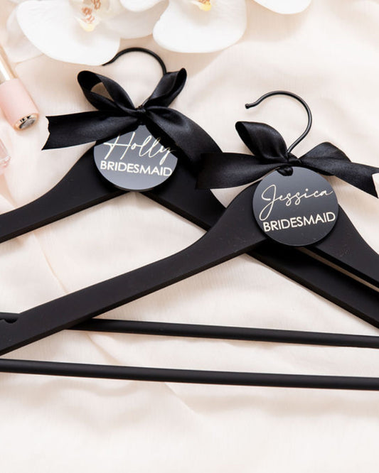 Personalised Luxe Black Hanger
