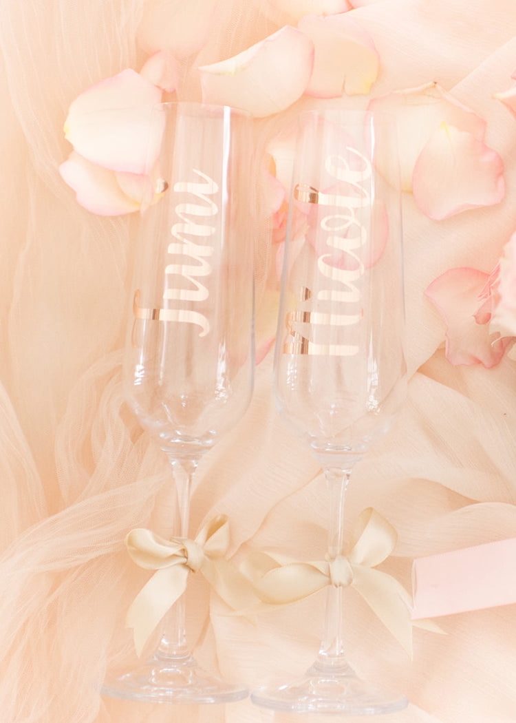 Personalised Champagne Glasses