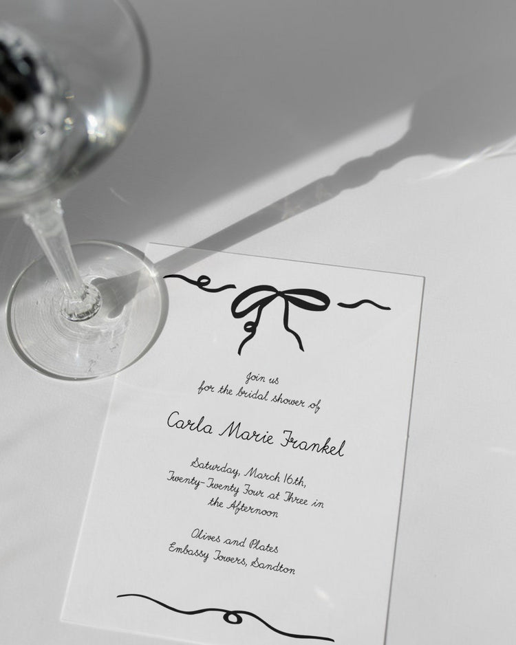 Bella Donna Bridal Shower Invite