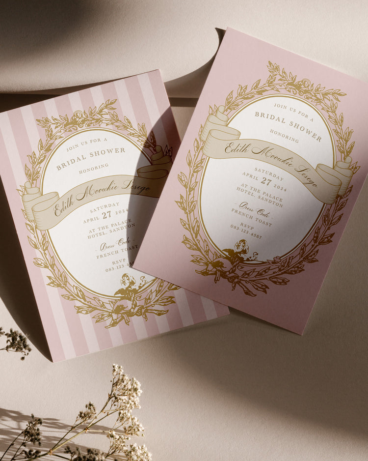 Ladurée Bridal Shower Invite