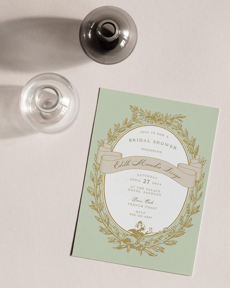 Ladurée Bridal Shower Invite