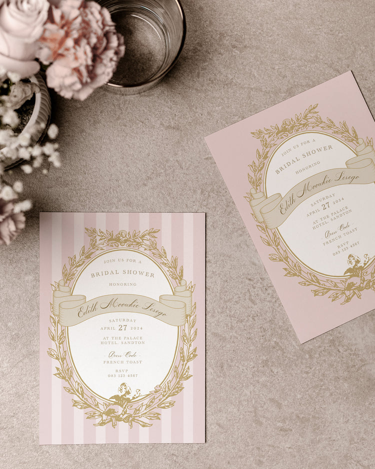 Ladurée Bridal Shower Invite