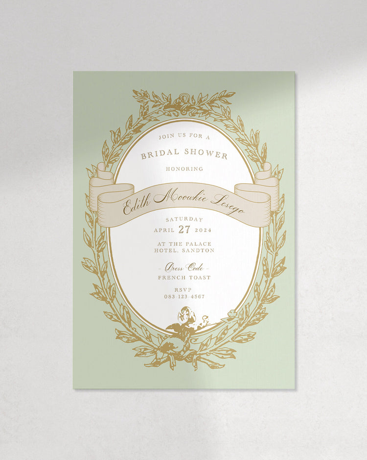 Ladurée Bridal Shower Invite