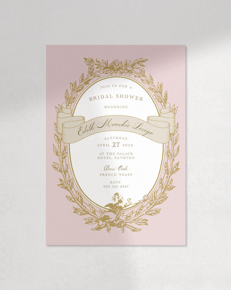 Ladurée Bridal Shower Invite