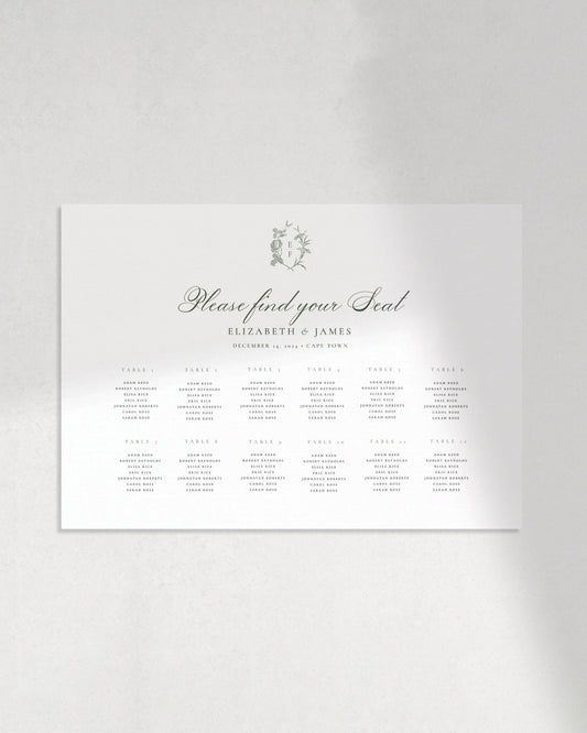 The Bridgerton Seating Chart