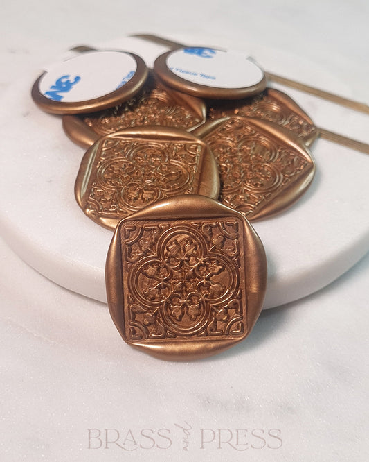 100 Botanical Tile Wax Seals