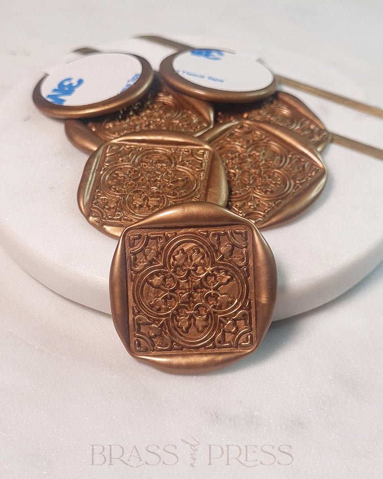 100 Botanical Tile Wax Seals