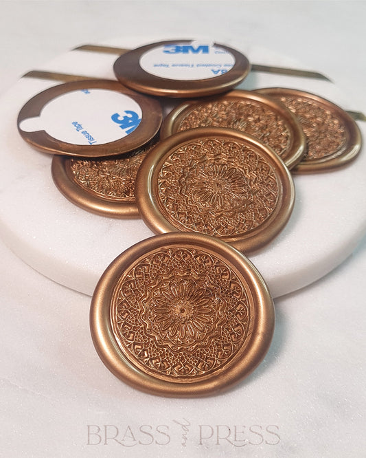 100 Floral Mandala Wax Seals