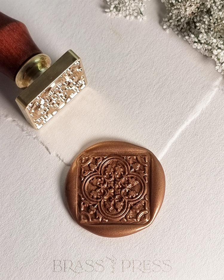 Botanical Tile Wax Stamp