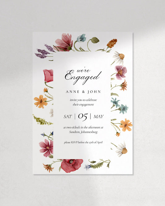 Fleur Engagement Party Invite