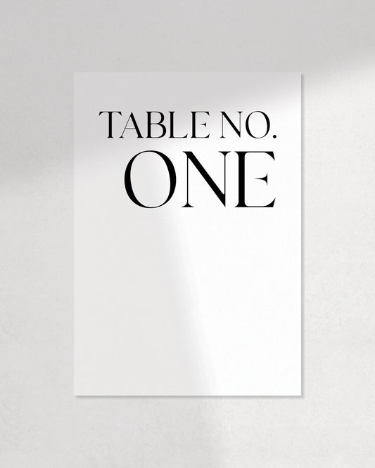 The Maeve Table Numbers