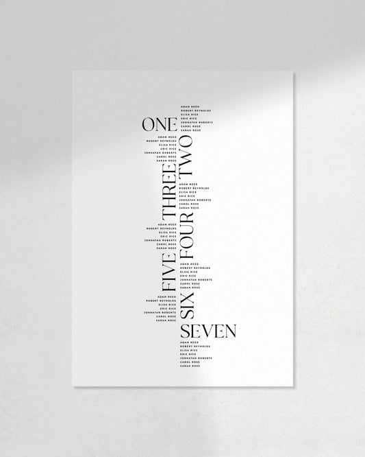 The Maeve Seating Chart